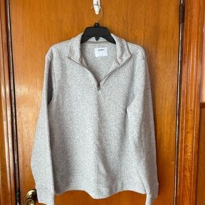 Old Navy Gray Zip Up Sweater Relaxed Fit